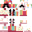 Slim Minecraft skin texture, 64x64 pixels