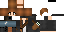 Minecraft skin texture, 64x32 legacy pixels