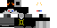 Minecraft skin texture, 64x32 legacy pixels