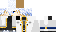 Minecraft skin texture, 64x32 legacy pixels