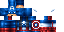 Minecraft skin texture, 64x32 legacy pixels