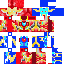 Minecraft skin texture, 64x64 pixels