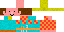 Minecraft skin texture, 64x32 legacy pixels