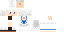 Minecraft skin texture, 64x32 legacy pixels