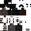 Black Minecraft skin texture, 64x64 pixels