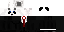 Black Minecraft skin texture, 64x32 legacy pixels