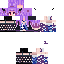 Minecraft skin texture, 64x64 pixels