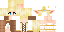 Minecraft skin texture, 64x32 legacy pixels