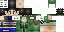 Minecraft skin texture, 64x32 legacy pixels