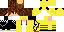 Minecraft skin texture, 64x32 legacy pixels