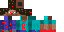Minecraft skin texture, 64x32 legacy pixels