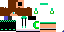 Minecraft skin texture, 64x32 legacy pixels