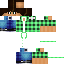 Minecraft skin texture, 64x64 pixels