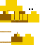 Yellow brown Minecraft skin texture, 64x64 pixels