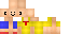 Minecraft skin texture, 64x32 legacy pixels