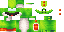 Minecraft skin texture, 64x32 legacy pixels
