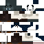 Black Minecraft skin texture, 64x64 pixels