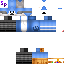 Minecraft skin texture, 64x64 pixels