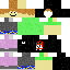 Minecraft skin texture, 64x64 pixels