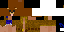 Minecraft skin texture, 64x32 legacy pixels