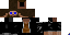 Minecraft skin texture, 64x32 legacy pixels