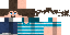 Minecraft skin texture, 64x32 legacy pixels