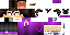 Minecraft skin texture, 64x32 legacy pixels