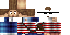 Minecraft skin texture, 64x32 legacy pixels