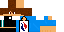Minecraft skin texture, 64x32 legacy pixels