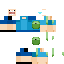 Minecraft skin texture, 64x64 pixels