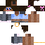 Minecraft skin texture, 64x64 pixels
