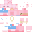 Minecraft skin texture, 64x64 pixels