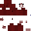 Red Minecraft skin texture, 64x64 pixels
