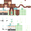 Minecraft skin texture, 64x64 pixels