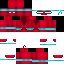 Red Minecraft skin texture, 64x64 pixels