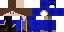 Minecraft skin texture, 64x32 legacy pixels