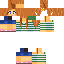 Minecraft skin texture, 64x64 pixels