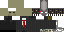 Minecraft skin texture, 64x32 legacy pixels