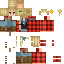 Minecraft skin texture, 64x64 pixels