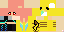 Minecraft skin texture, 64x32 legacy pixels