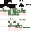 Green Minecraft skin texture, 64x64 pixels