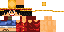 Minecraft skin texture, 64x32 legacy pixels