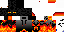 Minecraft skin texture, 64x32 legacy pixels