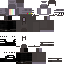 Gray Minecraft skin texture, 64x64 pixels