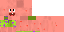 Red Minecraft skin texture, 64x32 legacy pixels