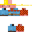 Minecraft skin texture, 64x64 pixels