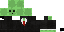 Minecraft skin texture, 64x32 legacy pixels