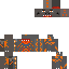Minecraft skin texture, 64x64 pixels