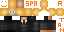 Minecraft skin texture, 64x32 legacy pixels