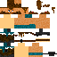 Minecraft skin texture, 64x64 pixels